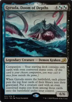 221/274 GYRUDA, DOOM OF DEPTHS RARE IKORIA: LAIR OF BEHEMOTHS MTG CARD - Image 1