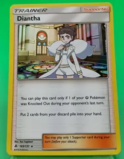 Diantha Forbidden Light TCG 105/131 - Holo Rare Pokemon Card - Image 1