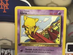 Pokemon Card Team Rocket 1st Edition - Abra #49/82 - Common Card - Image 2