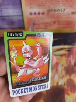 Pokemon Karte Card japanese carddass Pocket monsters 1997 Charmeleon Glutexo NM- - Image 4