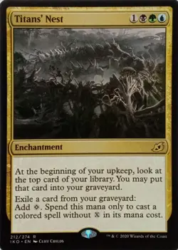212/274 TITANS' NEST RARE IKORIA: LAIR OF BEHEMOTHS MTG CARD - Image 1