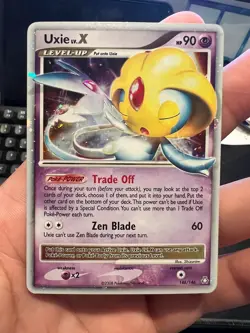 Pokemon Uxie LV.X. TCG Card Legends Awakened Ultra Rare Holo, 146/146 LP - Image 1