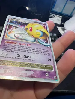 Pokemon Uxie LV.X. TCG Card Legends Awakened Ultra Rare Holo, 146/146 LP - Image 3