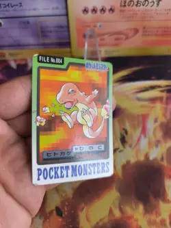 Pokemon Karte Card japanese carddass Pocket monsters 1997 Charmeleon Glumanda GD - Image 4