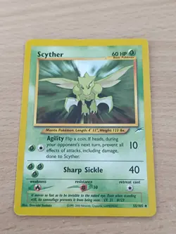 Scyther 55/105 | Neo Destiny | Non Holo Pokemon Card MP - Image 1