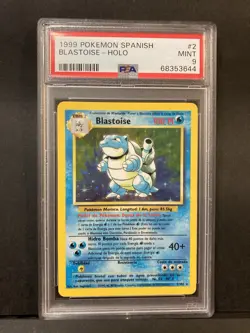 ~ESP~ SPANISH PSA 9 Blastoise Base Set 2/102 Pokemon Card - Image 1