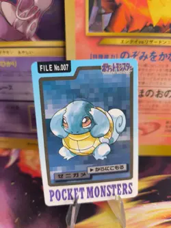 Pokemon Karte Card japanese carddass Pocket monsters 1997 Squirtle Schiggy LP - Image 1