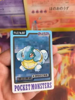 Pokemon Karte Card japanese carddass Pocket monsters 1997 Squirtle Schiggy LP - Image 2