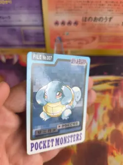 Pokemon Karte Card japanese carddass Pocket monsters 1997 Squirtle Schiggy LP - Image 3