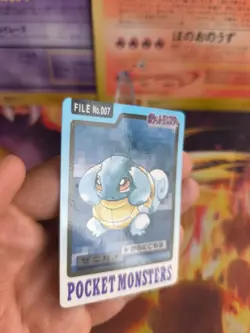 Pokemon Karte Card japanese carddass Pocket monsters 1997 Squirtle Schiggy LP - Image 4