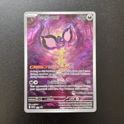 Pecharunt SV129 Scarlet & Violet Promo Card Pokemon Center Stamp Black Star - Image 1