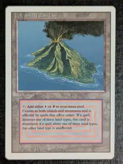 Volcanic Island : Revised - Magic The Gathering Card - Image 2