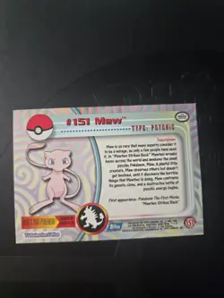 Pokemon Topps Series 2000 Mew #151 NON-HOLO Pokemon Card NM/LP - Image 4