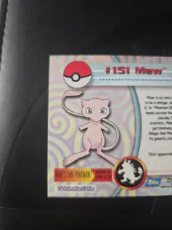 Pokemon Topps Series 2000 Mew #151 NON-HOLO Pokemon Card NM/LP - Image 5