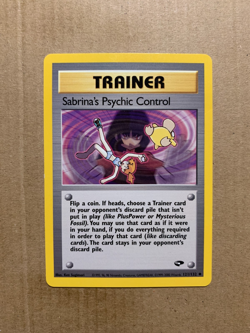 Sabrina's Psychic Control 121/132 Gym Challenge - Uncommon Pokemon Card - NM/M - Image 1