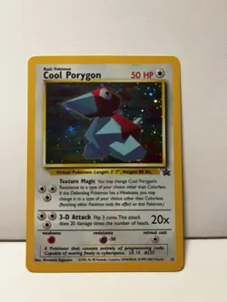 Cool Porygon - 15 - Pokemon Wizards Black Star Promo Card Holo NM - Image 1