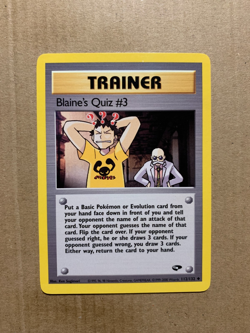 Blaine's Quiz #3 112/132 Gym Challenge - Uncommon Pokemon Card - NM/Mint - Image 1