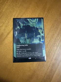 x1 MTG EOE Lumbering Falls Stellar Sights Borderless Galaxy Foil 0159 - Image 1