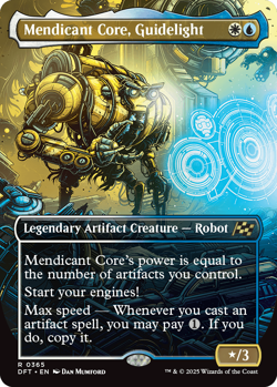 Mendicant Core, Guidelight 0365 ~ Borderless Rare NM MTG Aetherdrift - Image 1