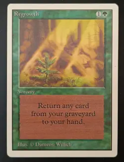 MtG | 1 x Regrowth | Unlimited Edition | Magic the Gathering - Image 1