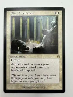 MTG TCG Blind Obedience (Retro Frame) Ravnica Remastered Regular - Image 1