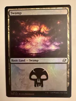 Swamp (0272) - Foil Light Play, English Magic the Gathering MTG Edge of Eterniti - Image 1