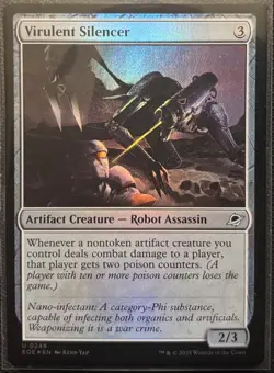 MTG Edge Of Eternities Virulent Silencer Foil (Uncommon) - Image 1