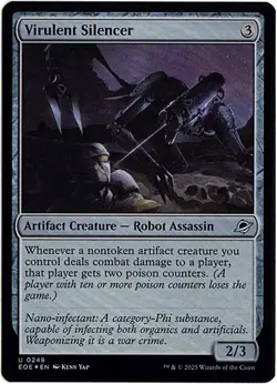 MTG Edge Of Eternities Virulent Silencer Foil (Uncommon) - Image 2