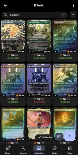 MTG bulk final fantasy and other mythics and rares over $300 value - Image 1
