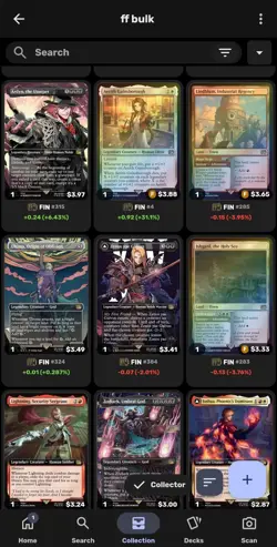 MTG bulk final fantasy and other mythics and rares over $300 value - Image 3