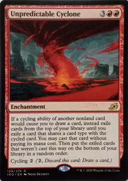 139/274 UNPREDICTABLE CYCLONE RARE IKORIA: LAIR OF BEHEMOTHS MTG CARD - Image 1
