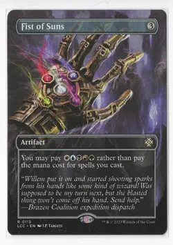 MTG FOIL (Borderless) "Fist of Suns" NM LCC - Free Shipping - Image 2