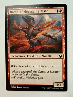 MTG Oread of Mountain's Blaze (146) Theros Beyond Death LP - Image 1