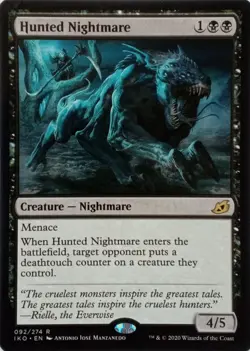 092/274 HUNTED NIGHTMARE RARE IKORIA: LAIR OF BEHEMOTHS MTG CARD - Image 1