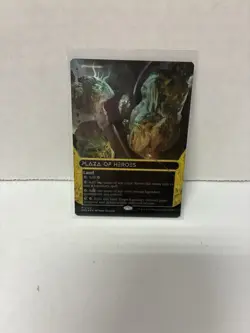 MTG: Plaza of Heroes (0123) (Borderless) (Galaxy Foil) Edge of Eternities NM - Image 1