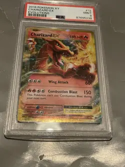 2016 Pokemon XY Evolutions CHARIZARD EX HOLO 12/108 PSA 9 Mint - Image 1