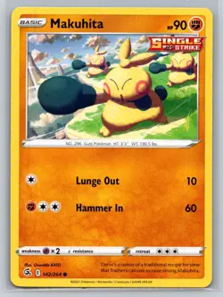 Makuhita #142/264 SWSH08: Fusion Strike Common - Pokemon Cards F38 - Image 1