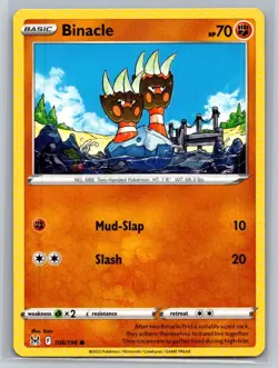 Binacle #106/196 SWSH11: Lost Origin Common - Pokemon Cards F38 - Image 1