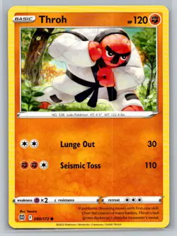 Throh #080/172 SWSH09: Brilliant Stars Common - Pokemon Cards F38 - Image 1