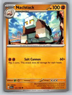 Naclstack #122/193 SV02: Paldea Evolved Uncommon - Pokemon Cards F38 - Image 1