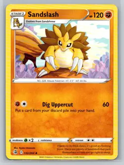 Sandslash #132/264 SWSH08: Fusion Strike Uncommon - Pokemon Cards F38 - Image 1