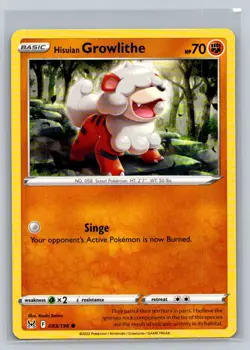 Hisuian Growlithe #083/196 SWSH11: Lost Origin Common - Pokemon Cards F38 - Image 1