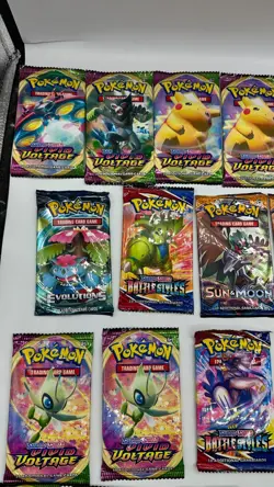 Pokemon Booster Packs Evolving Skies Sun Moon Sword Shield Vivid Voltage Evoluti - Image 2