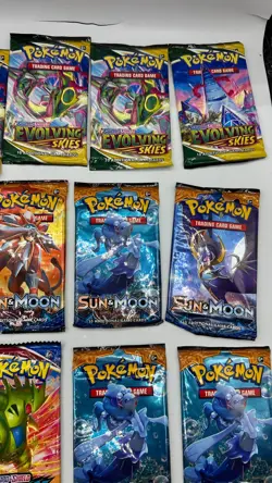 Pokemon Booster Packs Evolving Skies Sun Moon Sword Shield Vivid Voltage Evoluti - Image 3