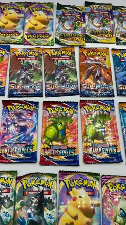Pokemon Booster Packs Evolving Skies Sun Moon Sword Shield Vivid Voltage Evoluti - Image 5
