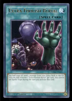 Yugioh Extra-Foolish Burial #GEIM-EN043 Genesis Impact LP - Image 1
