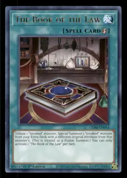Yugioh The Book of the Law #GEIM-EN054 Genesis Impact LP - Image 1