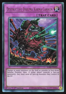 Destructive Daruma Karma Cannon - RA04-EN103 - Ultimate Rare 1st Edition Yugioh - Image 1