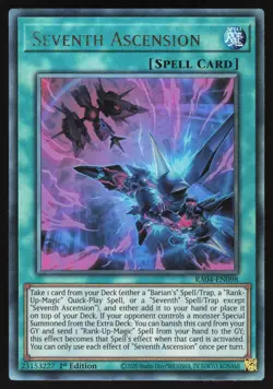 Seventh Ascension - RA04-EN098 - Ultimate Rare - 1st Edition Yugioh - Image 1