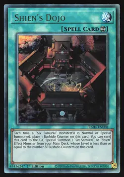 Shien's Dojo - RA04-EN088 - Ultimate Rare - 1st Edition Yugioh - Image 1